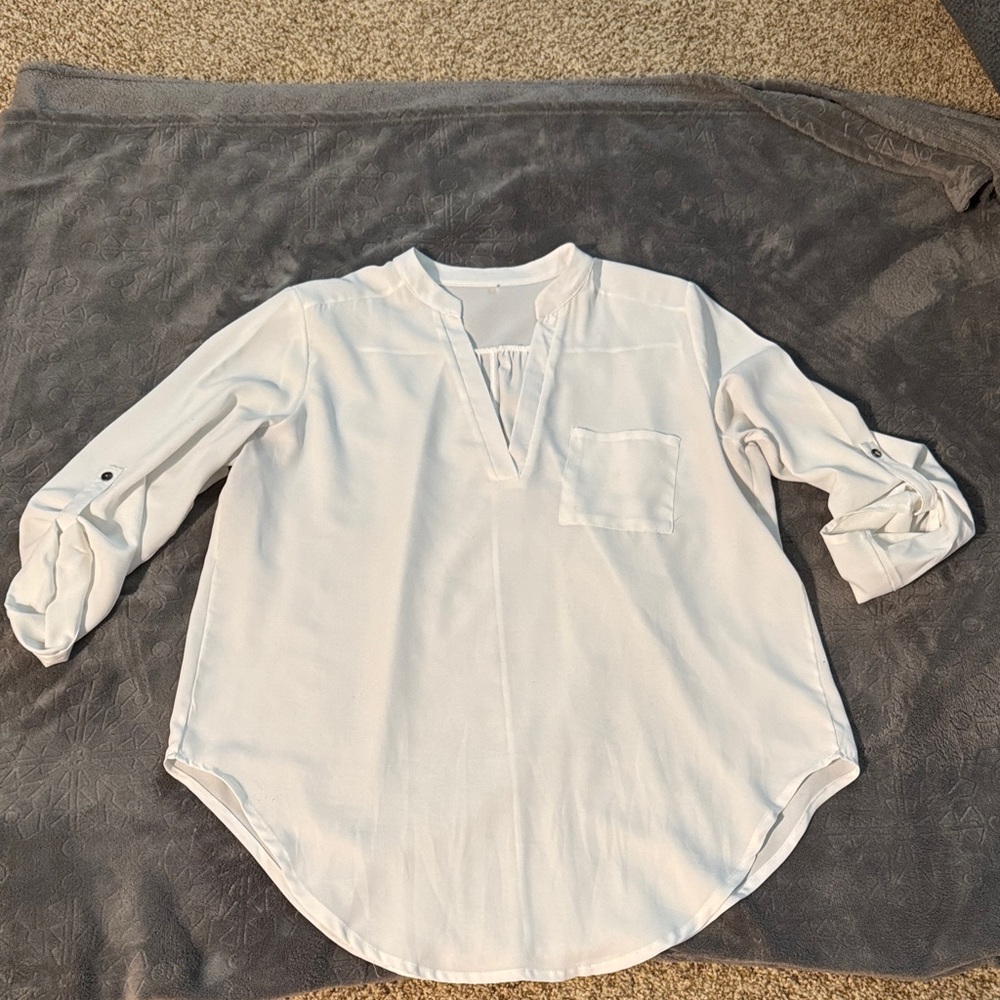 Elegant White Women's Top